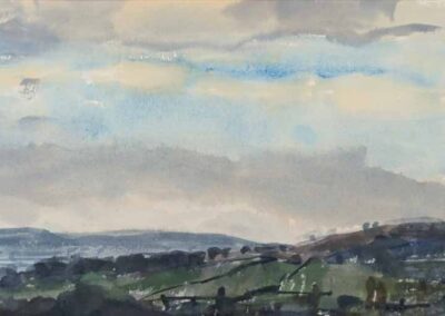 Alan John Green AG10 'View from Baildon Moor' Watercolour. Framed to 43x33cm £45