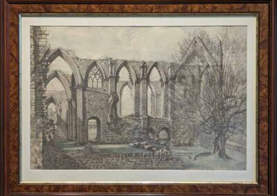Albert Edward Black 1883-1950 AEP01 'Bolton Abbey' pencil and watercolour framed to 69x52cm £80 lr