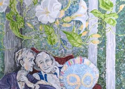 Ali Mantle 'The Last Balloon' acrylic n.f.s.