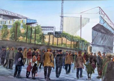 Andrew Storrie AS39 'To the Valley' Original watercolour. image 52x33cm mounted to 64x45cm £295