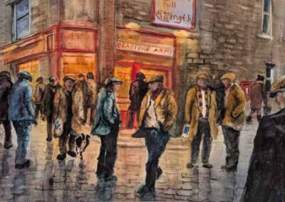 Andrew Storrie AS42 'A Swift Half' Original watercolour. image 52x33cm mounted to 65x45cm £195