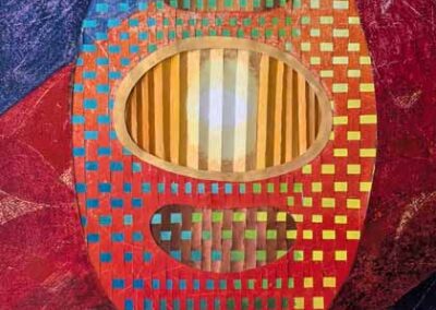 Anne Marwick AMW09 'Magic Egg' Gouache and oil pastel framed to 68x50cm £280