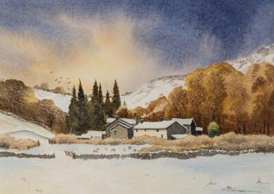 Arthur Craven 1934-2013 ACR09 'Grizedale Forest Cumbria' Watercolour 35x22cm mounted to51x40.5cm £90