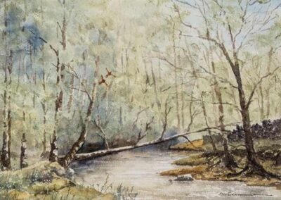 Arthur Craven 1934-2013 ACR13 'Glen Moidart West Highlands' Watercolour 35x22cm mounted to51x40.5cm £50