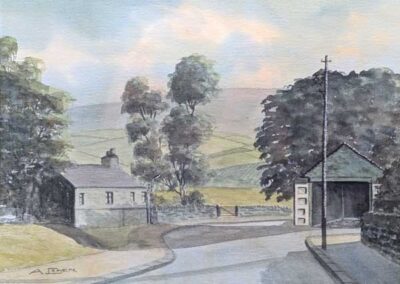 Arthur Craven 1934-2013 ACR18 'Lower Marsh. Oxenhope' Watercolour 33x25cm framed to 43x35cm £80