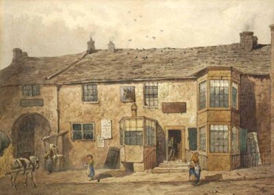 Arthur McArthur c1828-1892 AM01 'Bull's Head Inn' (Westgate, Bradford) watercolour 37x26cm £250