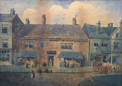 Arthur McArthur c1828-1892 AM05 'G.Rooks Fruitier, Bradford' watercolour 54.5x40cm framed to 61x47cm £150