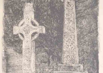 Baldev Mehta BM03 Celtic Cross Gravestones, Undercliffe Cemetery unmounted £150_mr