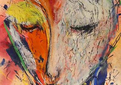 Ben Snowden BS38 'This Magic Life'. Mixed media on card. 155x21cm £165