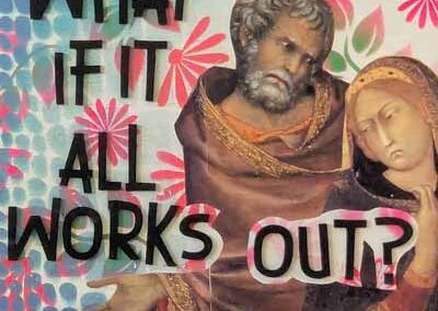 Bonehead BH064 'What If It All Works Out'. Laser cut and Stencil art 30x30cm £80