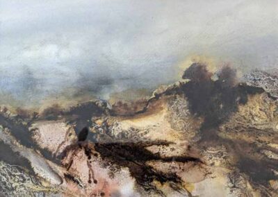 Caroline Hardaker CH09 'Moor 2' Watercolour and ink Framed to 16.5x14in £140
