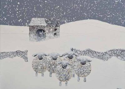 Christina Harris CAH30090 'I Think I've Got Chilblains' Acrylic 20x16in £250