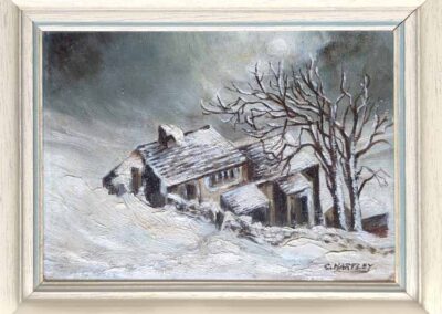 Christopher Hartley CHH01 'Wuthering Heights Winter' 19x13cm framed to 23x17cm £75 lr