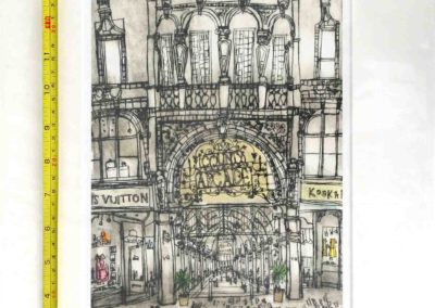 Clare Caulfield C17 'County Arcade, Leeds' 17of100 Ltd edn  print. Mounted to41x33cm £89