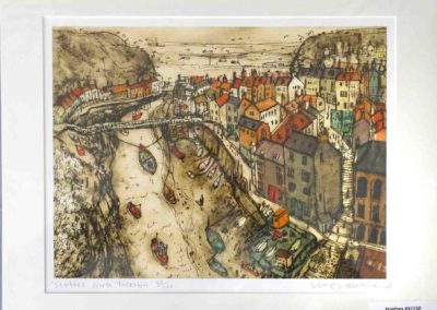 Clare Caulfield C9 'Staithes' 43of150 Ltd edn Giclee print. Mounted to51x42cm £165