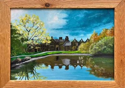 Darren Davies DAD07 'East Riddlesden Hall' Acrylic on canvas 16.5x12in £190lr