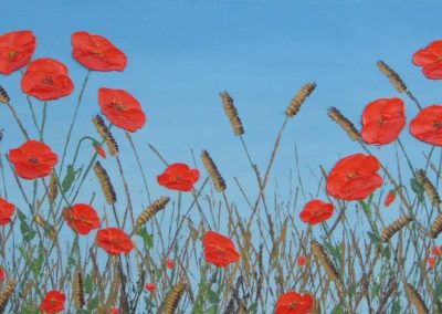 David Starley DS510 'Wheatfield Poppies' 40x16" £380