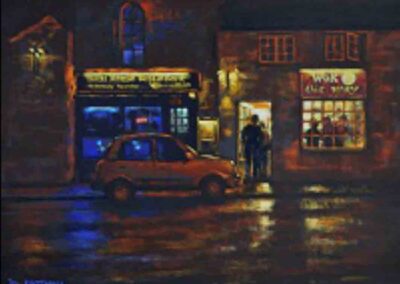 Denise Mitchell DM04 Saturday Night Takaway' Pastel 70x55cm £650