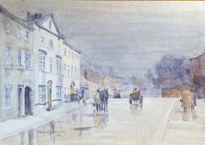 Frances Watson Sunderland 1866-1949 FWS03 'Street scene with Georgian houses' watercolour 37x27cm framed to 55x44cm £120
