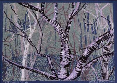 Heather Swain HSW35 'Hirst Woods' Linoprint 4of8 40x30cm Framed £70