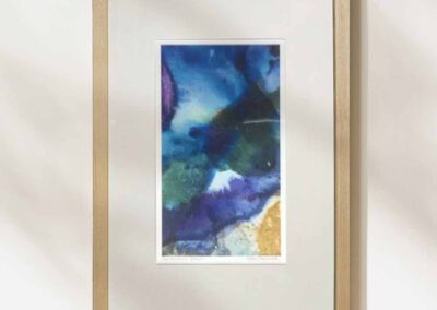 Helen Shearwood HS100021 'Aquamarine Dream' Acrylic on photograph framed to 47.5x33cm £70