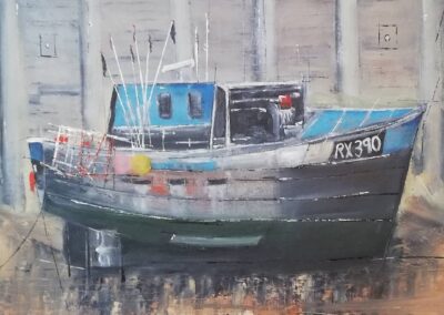 Ian Burdall IB09 'Rye Harbour'' 24x20in oil on board £150