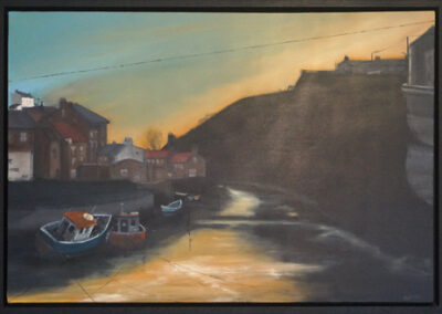 Ian Burdall IB14 'Staithes Beck' oil on board framed to 36x28in £700