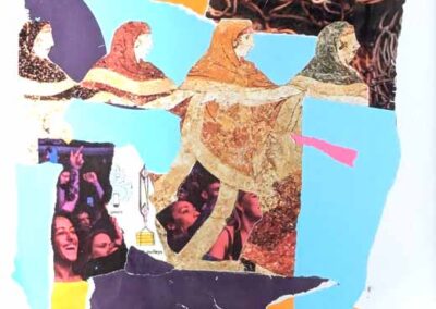IanTothill IT07 'Everything for Everyone- It Started with Dance Parties' Giclee Print of Collage framed to 45x32cm £60