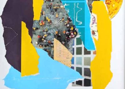 IanTothill IT08 'Everything for Everyone' Giclee Print of Collage framed to 45x32cm £60