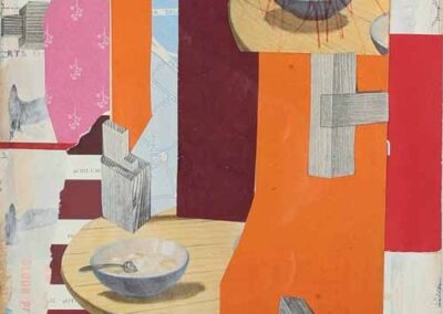 IanTothill IT11 'Build Longer Tables Not Higher Walls' Giclee Print of Collage framed to 45x32cm £60