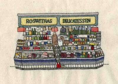 Jade Marczynski JM02 'Roswithas Deli' Hand Embroidery SOLD