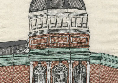 Jade Marczynski JM10 'The Odeon Tower, Bradford' hand embroidery £300 lr
