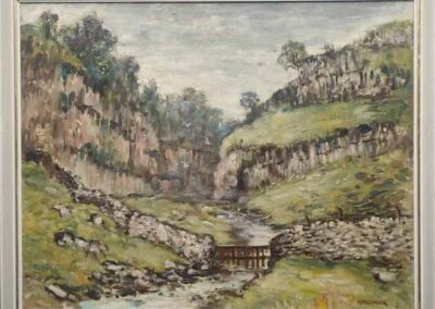 James Hardaker 1901-91 JH02 'Trollers Ghyll' oil on board 18x14in £150 lr