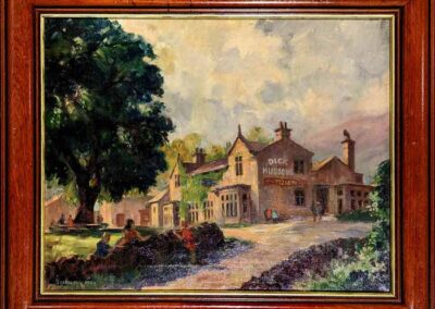 James Hardaker 1901-91 JH12 'Dick Hudson's', oil on canvas framed to 25x21in £240