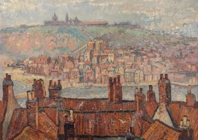 James Hardaker 1901-91 JH14 'Whitby Across The Harbour' oil on board SOLD