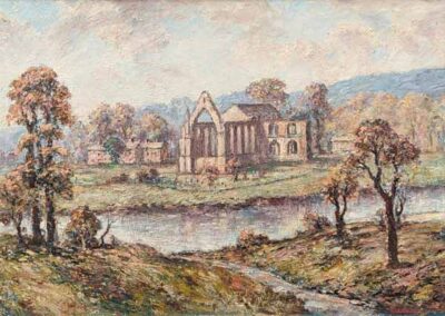 James Hardaker 1901-91 JH19 'Bolton Abbey'. 107x70cm Framed to 114x79cm £200