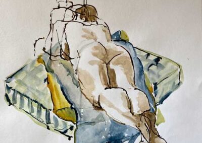 Jane Fielder JF258g 'Another World' Acrylic Ink and Watercolour 57.5x71.5cmlr