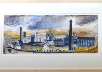 Jane Fielder JF259JS Its Official Bingley Loves Walkers. Original watercolour 65x25 in 85x47cm limed oak frame £650 also available to order as ltd edn print