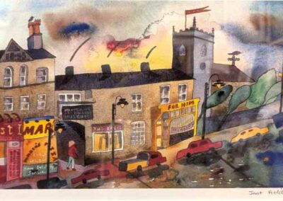 Jane Fielder JF561A-98 'Happy Day Ilkley' Giclee print mounted to 55x33cm £90