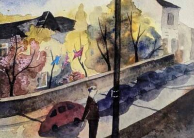 Jane Fielder JF669JS 'Planning Permission, Park Road' mixed media £84