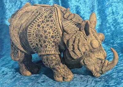 Jane Hurford JHU44 'Light Rhino' ceramic £100