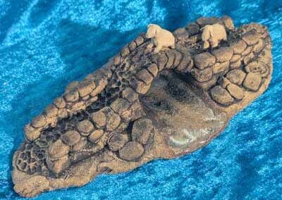 Jane Hurford JHU48 'Sheep on bridge' ceramic SOLD