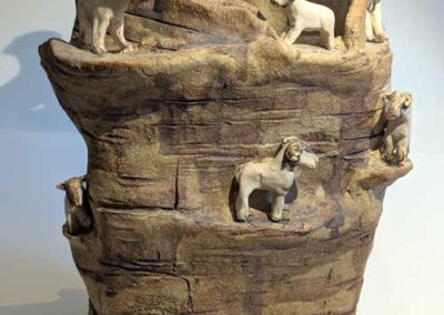 Jane Hurford JHU52 'Craggy sheep vase' stoneware £120