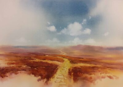 Jeremy Taylor JT07 'Setting Off From Dick Hudson's' watercolour £320