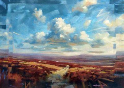 Jeremy Taylor JT15 'On Bingley Moor. Oil. £340