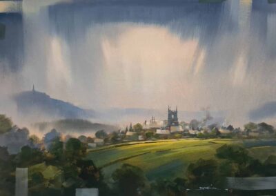 Jeremy Taylor JT31 'Wet Heptonstall' Oil on board. 24x18in £550