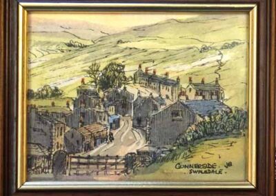 John Butterfield 1913-97 JBD05 'Gunnerside' pen and watercolour 3x4in £35
