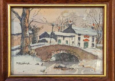 John-Butterfield-1913-97-JBD12-'Malham'-pen-and-watercolour-3x4in-£35