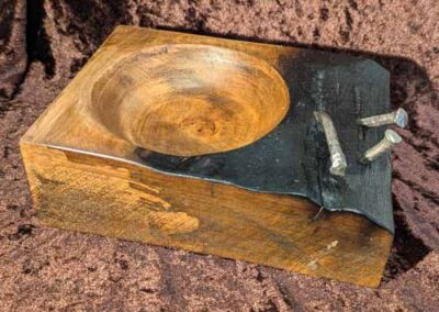 John Douglas JDS02 Bowl made from charred Cutty Sark deck timber £120