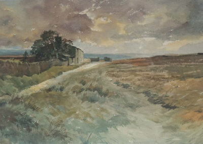 Joseph Pighills 1901-84 JP01 'Far Westfield' watercolour 21x14.5 £220